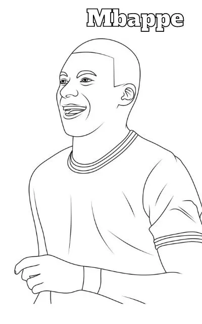 Dibujos para colorear e imprimir Mbappé