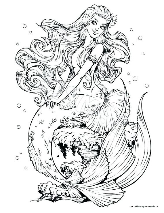 Dibujos para colorear e imprimir Mermaids