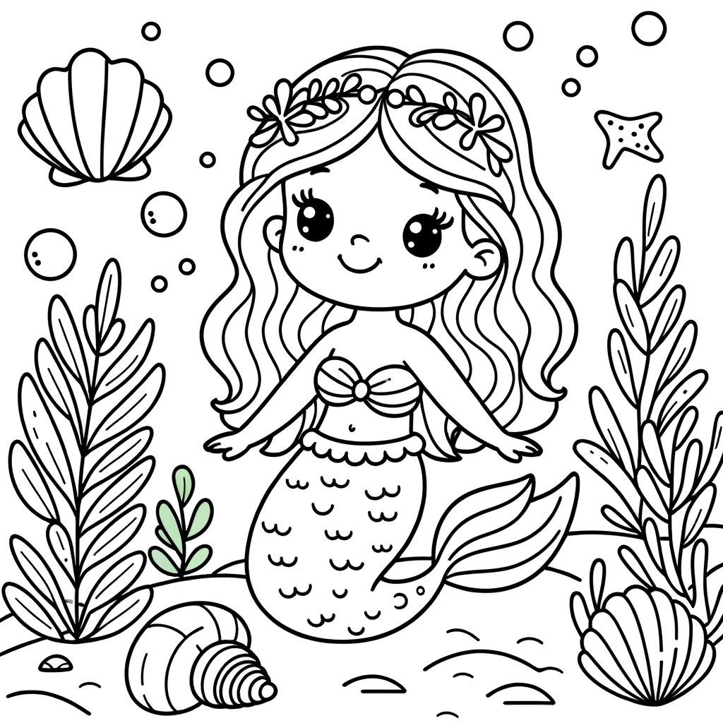 Dibujos para colorear e imprimir Mermaids