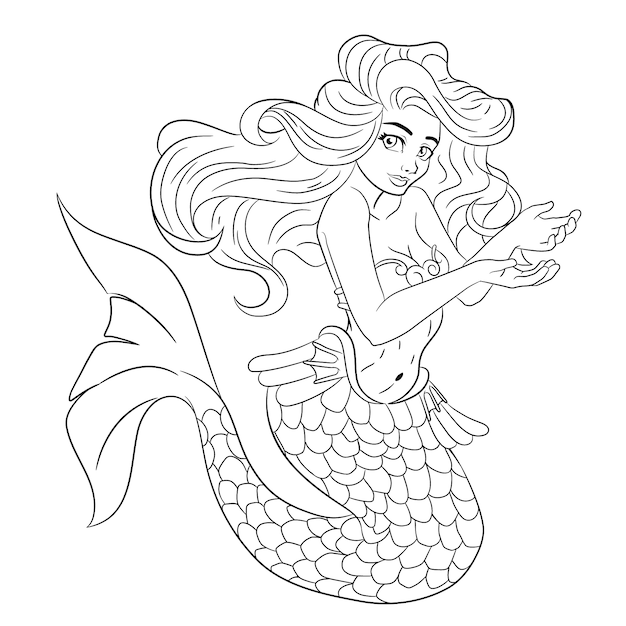 Dibujos para colorear e imprimir Mermaids