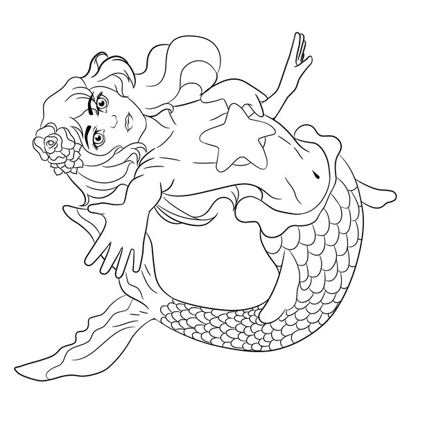 Dibujos para colorear e imprimir Mermaids