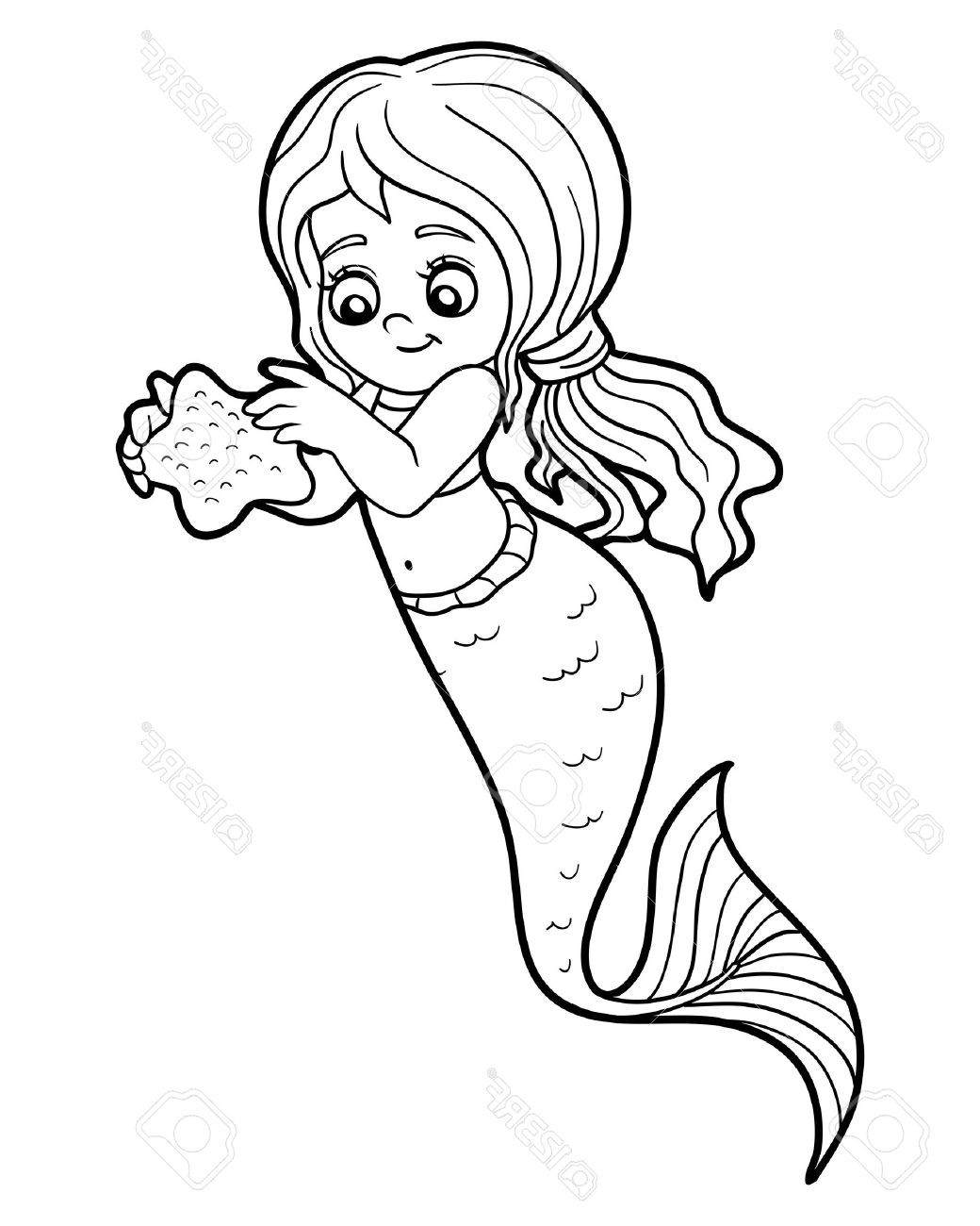 Dibujos para colorear e imprimir Mermaids