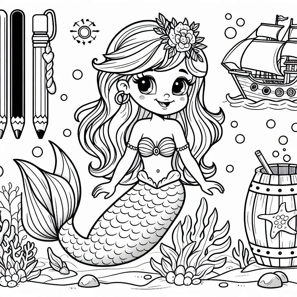 Dibujos para colorear e imprimir Mermaids