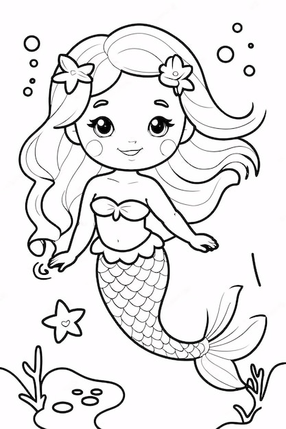 Dibujos para colorear e imprimir Mermaids