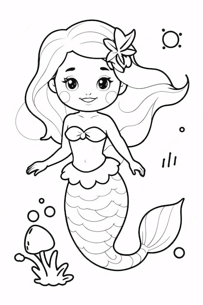 Dibujos para colorear e imprimir Mermaids