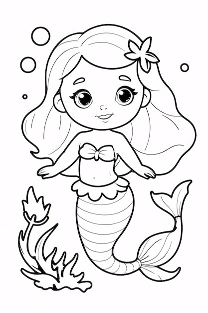 Dibujos para colorear e imprimir Mermaids