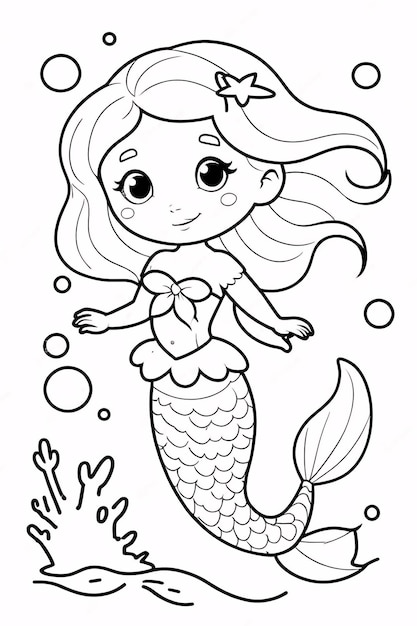 Dibujos para colorear e imprimir Mermaids