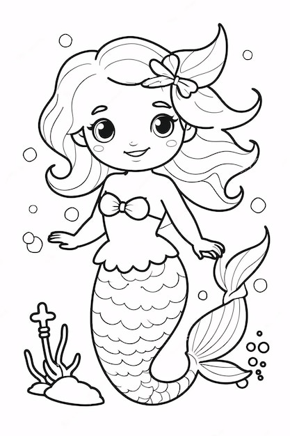 Dibujos para colorear e imprimir Mermaids