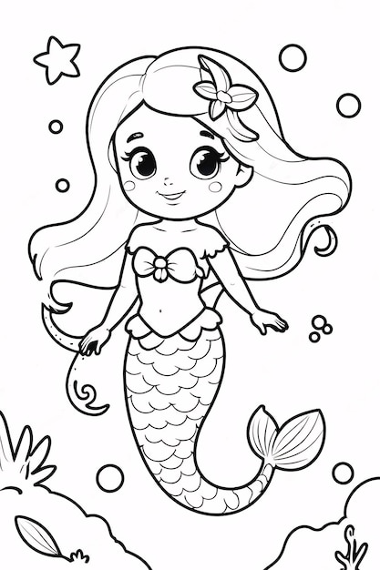 Dibujos para colorear e imprimir Mermaids