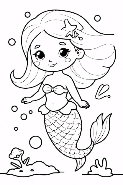 Dibujos para colorear e imprimir Mermaids