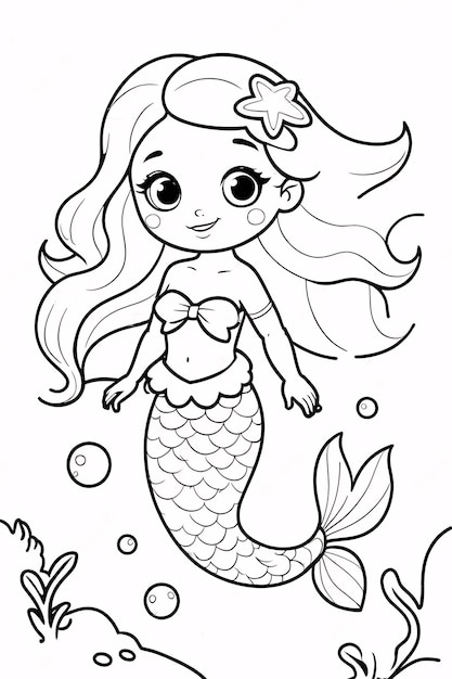 Dibujos para colorear e imprimir Mermaids