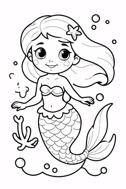 Dibujos para colorear e imprimir Mermaids