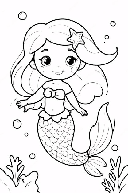 Dibujos para colorear e imprimir Mermaids