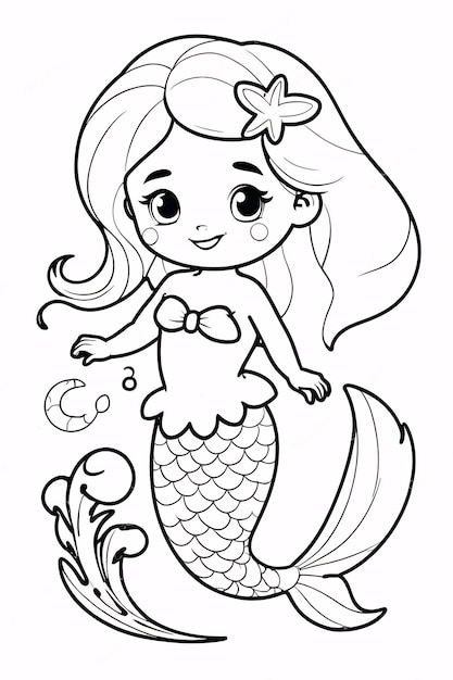 Dibujos para colorear e imprimir Mermaids