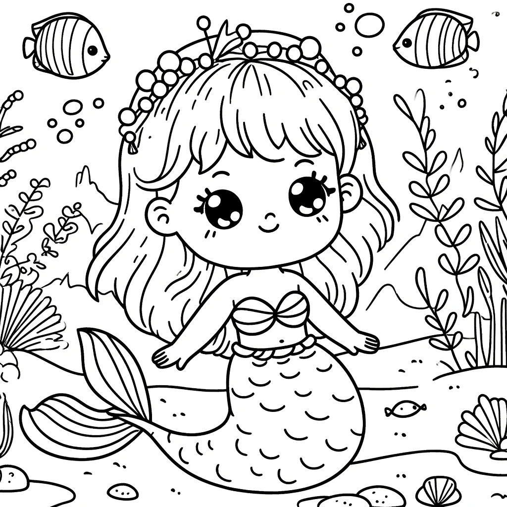 Dibujos para colorear e imprimir Mermaids