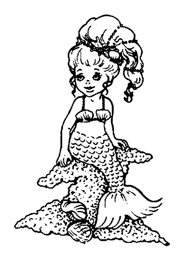 Dibujos para colorear e imprimir Mermaids