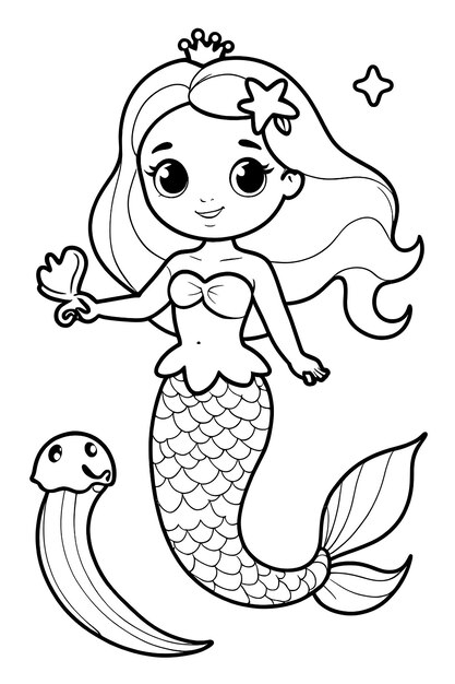 Dibujos para colorear e imprimir Mermaids