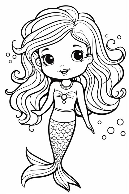 Dibujos para colorear e imprimir Mermaids