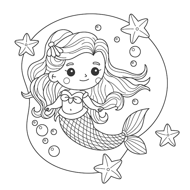 Dibujos para colorear e imprimir Mermaids