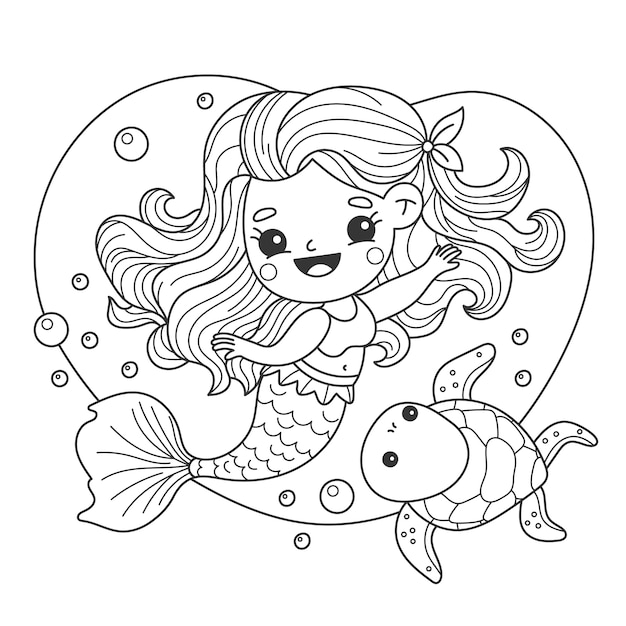 Dibujos para colorear e imprimir Mermaids