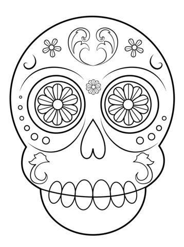 Dibujos para colorear e imprimir Mexican Skulls