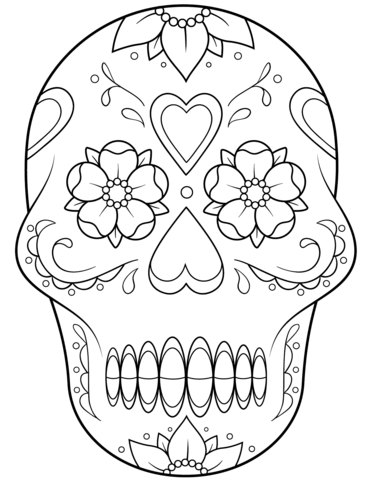 Dibujos para colorear e imprimir Mexican Skulls