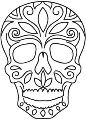 Dibujos para colorear e imprimir Mexican Skulls