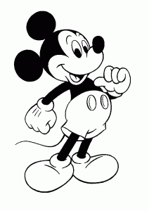 Mickey Mouse coloring pages 3