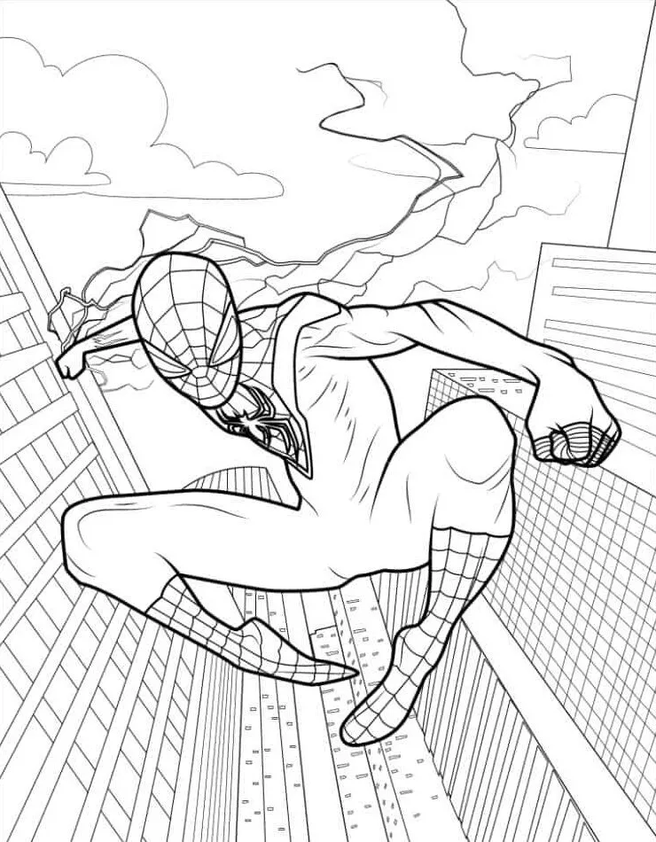 Dibujos para colorear e imprimir Miles Morales