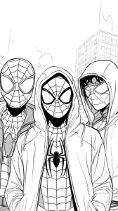 Miles Morales coloring pages 23