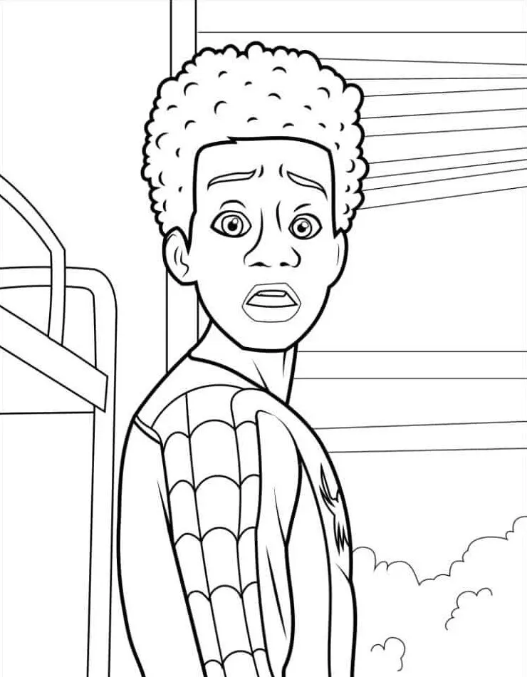 Dibujos para colorear e imprimir Miles Morales