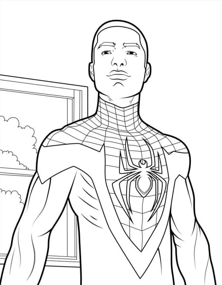 Dibujos para colorear e imprimir Miles Morales