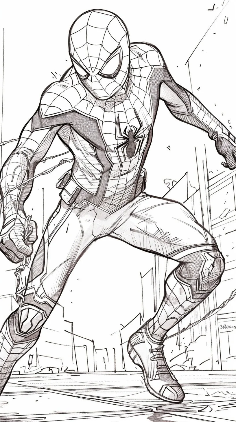 Dibujos para colorear e imprimir Miles Morales