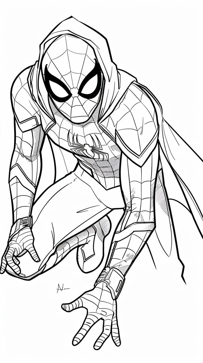 Dibujos para colorear e imprimir Miles Morales