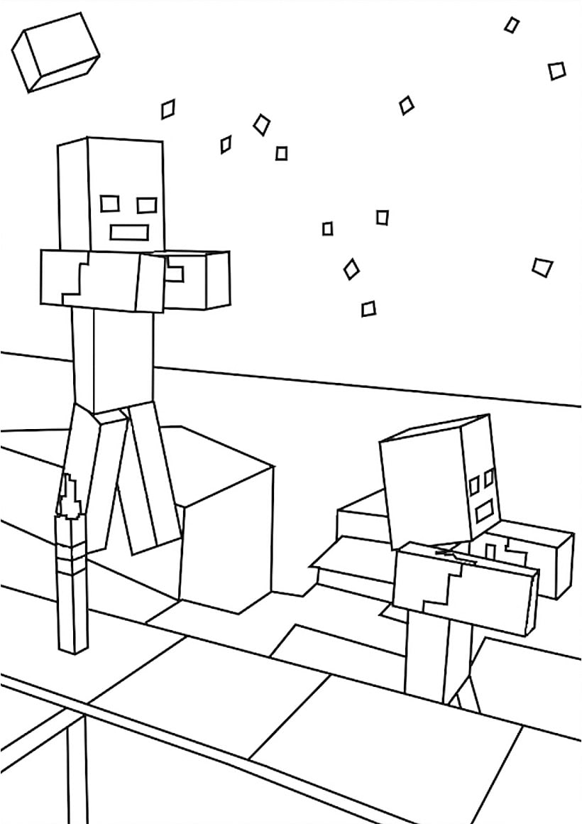 Dibujos para colorear e imprimir Minecraft