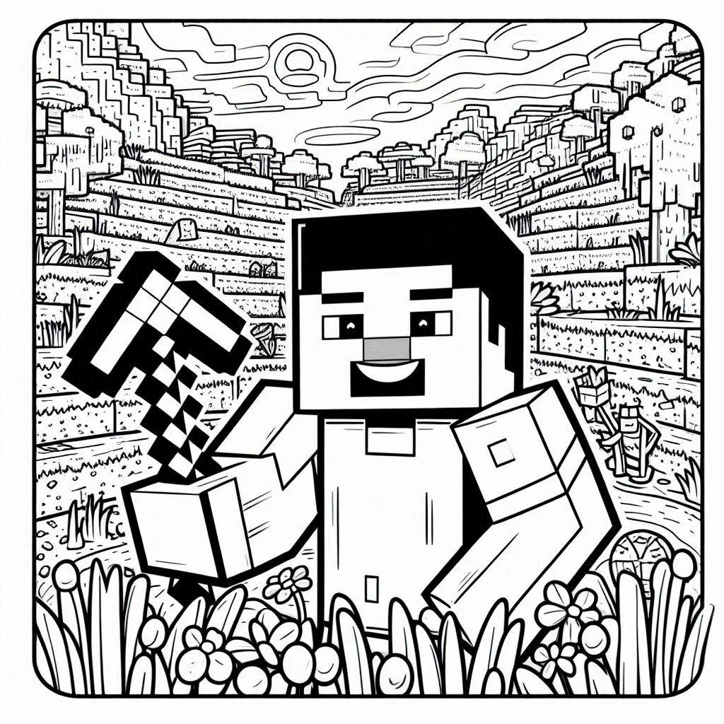 Dibujos para colorear e imprimir Minecraft