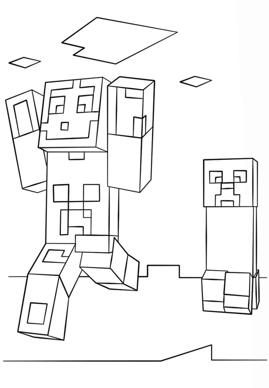 Dibujos para colorear e imprimir Minecraft