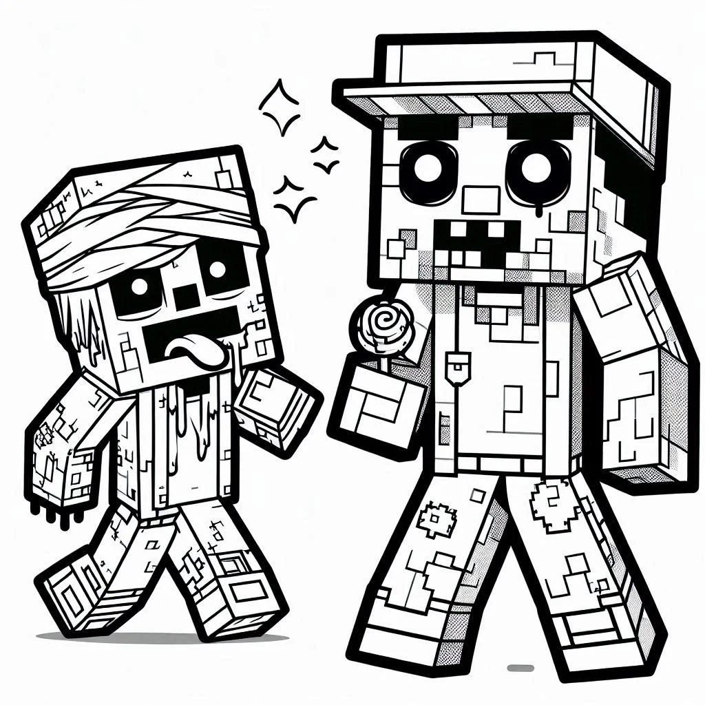 Dibujos para colorear e imprimir Minecraft