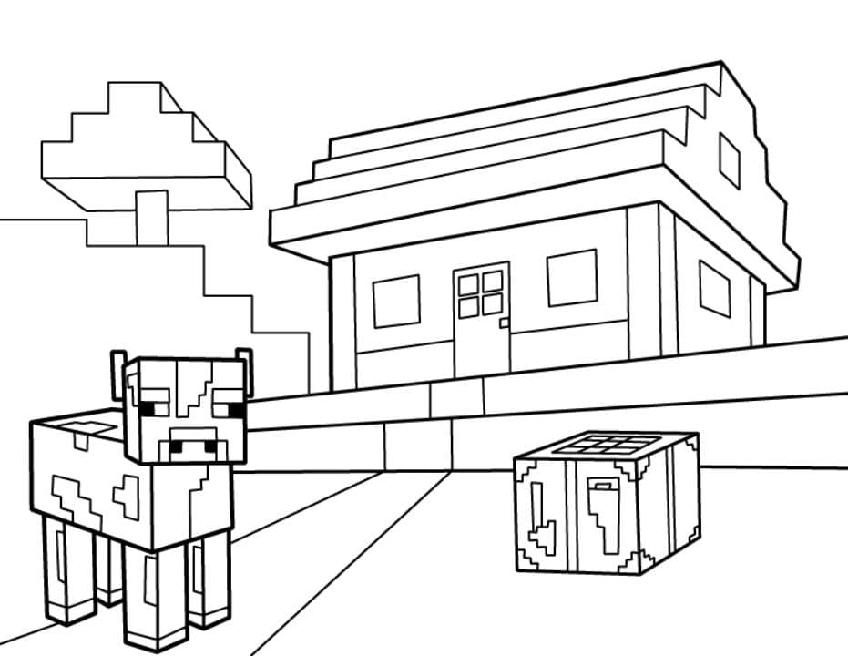 Dibujos para colorear e imprimir Minecraft