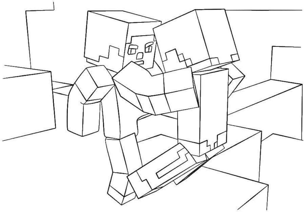 Dibujos para colorear e imprimir Minecraft