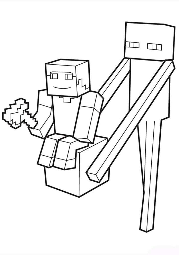 Dibujos para colorear e imprimir Minecraft