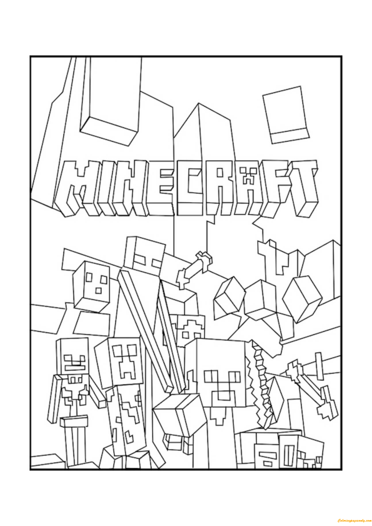 Dibujos para colorear e imprimir Minecraft