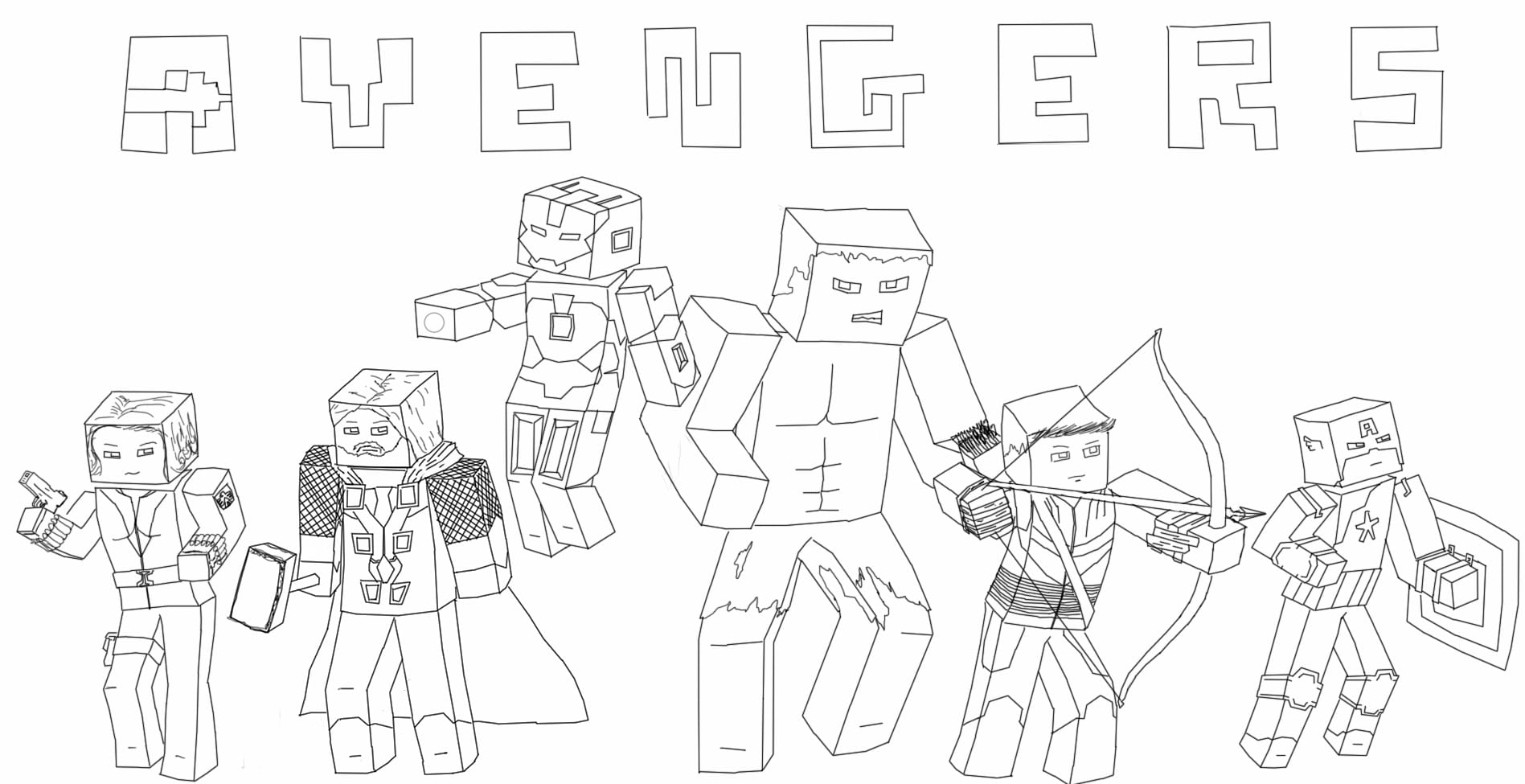 Dibujos para colorear e imprimir Minecraft