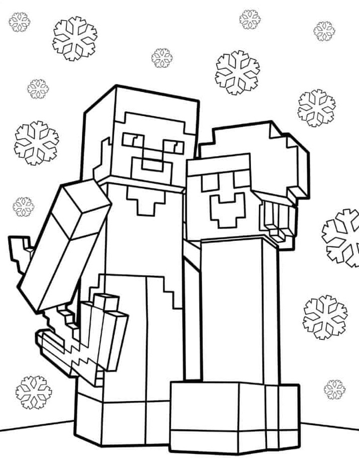 Dibujos para colorear e imprimir Minecraft