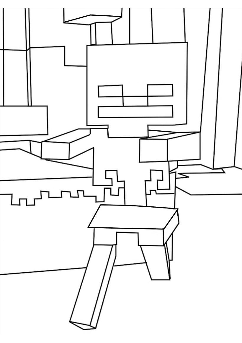 Dibujos para colorear e imprimir Minecraft