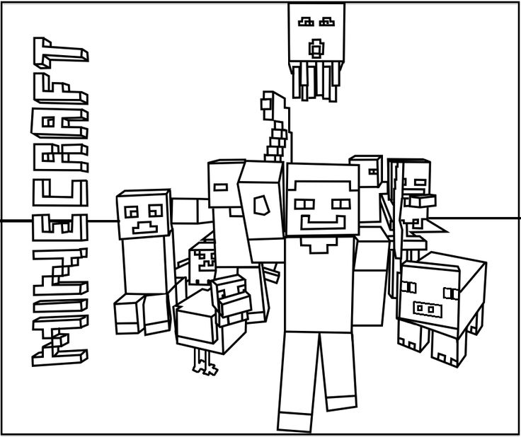 Dibujos para colorear e imprimir Minecraft