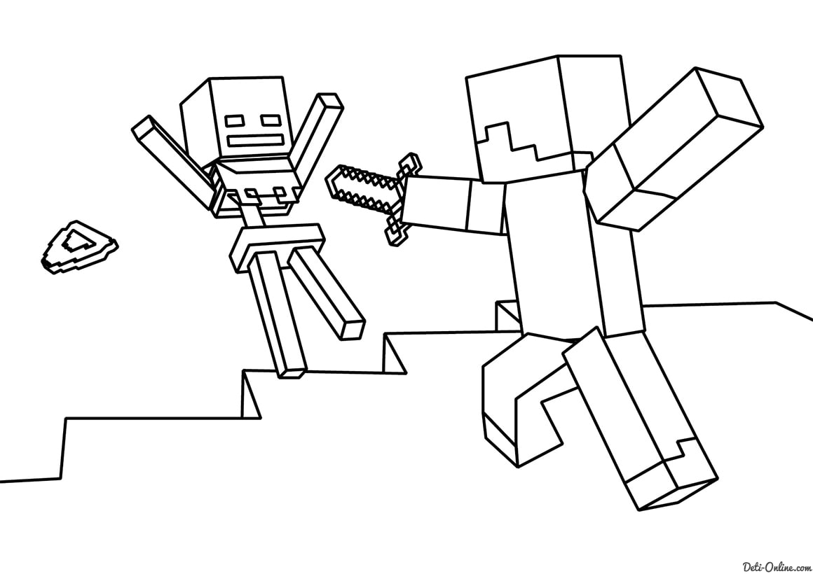 Dibujos para colorear e imprimir Minecraft