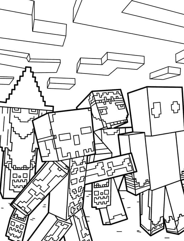 Dibujos para colorear e imprimir Minecraft