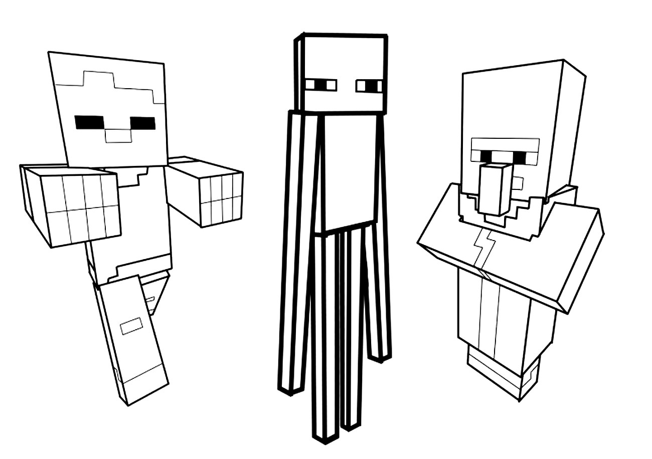 Dibujos para colorear e imprimir Minecraft