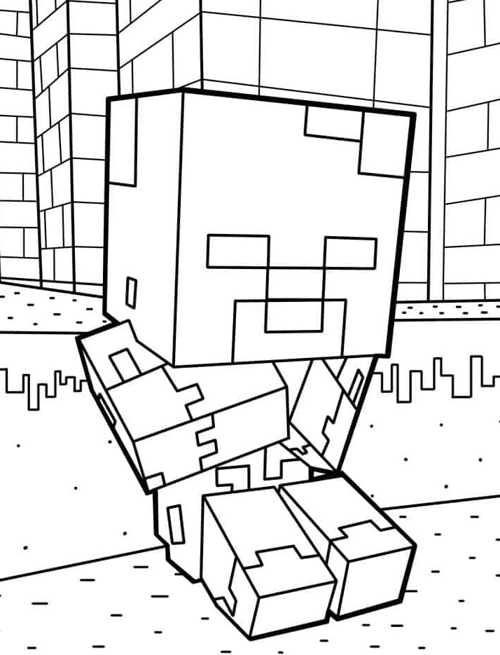 Dibujos para colorear e imprimir Minecraft